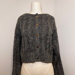 Cult Gaia x Gap collab Charcoal Buttoned Cardigan